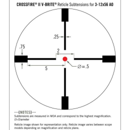 Crossfire II 3-12x56 AO Hog Hunter V-Brite Moa
